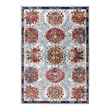 Modway Entourage Kensie Floral Moroccan Trellis Area Rug - Ivory/Blue/Red/Orange