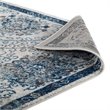 Modway Entourage Kensie Floral Moroccan Trellis Area Rug in Ivory and Blue