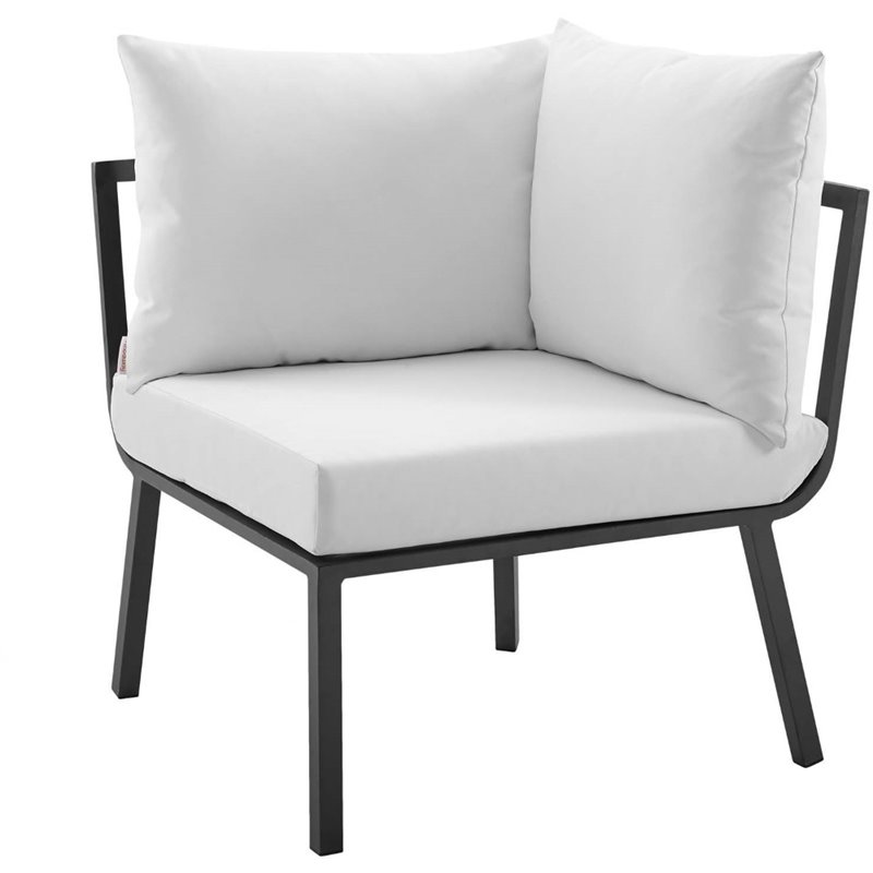Modway Riverside 4-Piece Outdoor Patio Aluminum Set - Gray/White
