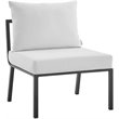 Modway Riverside 4-Piece Outdoor Patio Aluminum Set - Gray/White