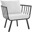 Modway Riverside 4-Piece Outdoor Patio Aluminum Set - Gray/White