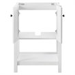 Modway Steam Soft-Close Doors Modern Wood Bathroom Vanity Cabinet in White