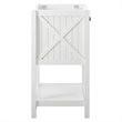 Modway Steam Soft-Close Doors Modern Wood Bathroom Vanity Cabinet in White