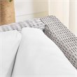 Modway Conway Modern Rattan & Fabric Outdoor Corner Chair in Light Gray/White