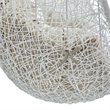 Modway Hide Fabric Outdoor Patio Swing Chair without Stand in White/Beige