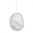 Modway Hide Fabric Outdoor Patio Swing Chair without Stand in White