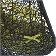 Modway Encase Swing Outdoor Patio Lounge Chair without Stand in Black/Peridot