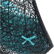 Modway Encase Swing Outdoor Patio Lounge Chair without Stand in Black/Turquoise