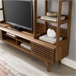 Modway Render Particleboard MDF TV Stand Entertainment Center in Walnut Finish