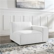 Modway Restore Polyester Fabric Left-Arm Sectional Sofa Chair in White