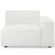 Modway Restore Polyester Fabric Left-Arm Sectional Sofa Chair in White