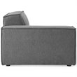 Modway Restore Polyester Fabric Right-Arm Sectional Sofa Chair in Charcoal