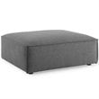 Modway Restore Modern Style Polyester Fabric Ottoman in Charcoal