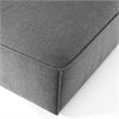 Modway Restore Modern Style Polyester Fabric Ottoman in Charcoal