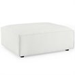 Modway Restore Modern Style Polyester Fabric Ottoman in White