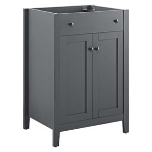 Modway Nantucket 24&quot Bathroom Vanity Cabinet (Sink Basin Not Included) in Gray