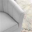 Modway Prospect Modern Performance Velvet Swivel Armchair in Gray