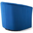 Modway Prospect Modern Performance Velvet Swivel Armchair in Navy
