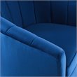 Modway Prospect Modern Performance Velvet Swivel Armchair in Navy