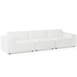 Modway Restore 3-Piece Modern Fabric Upholstered Sectional Sofa in White