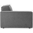 Modway Restore 4-Piece Modern Polyester Fabric Sectional Sofa in Charcoal