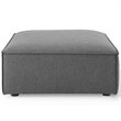 Modway Restore 4-Piece Modern Polyester Fabric Sectional Sofa in Charcoal