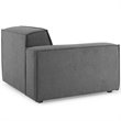 Modway Restore 4-Piece Modern Fabric Upholstered Sectional Sofa in Charcoal