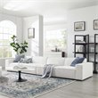 Modway Restore 4-Piece Modern Fabric Upholstered Sectional Sofa in White