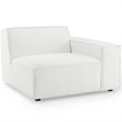 Modway Restore 4-Piece Modern Fabric Upholstered Sectional Sofa in White