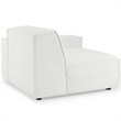 Modway Restore 4-Piece Modern Fabric Upholstered Sectional Sofa in White