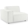 Modway Restore 4-Piece Modern Fabric Upholstered Sectional Sofa in White