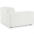 Modway Restore 4-Piece Modern Fabric Upholstered Sectional Sofa in White