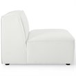 Modway Restore 4-Piece Modern Fabric Upholstered Sectional Sofa in White