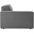 Modway Restore 5-Piece Modern Polyester Fabric Sectional Sofa in Charcoal