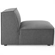 Modway Restore 5-Piece Modern Polyester Fabric Sectional Sofa in Charcoal