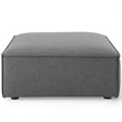 Modway Restore 6-Piece Modern Polyester Fabric Sectional Sofa in Charcoal