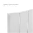 Modway Camilla Channel Performance Velvet Tufted Full-Queen Headboard in White