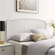 Modway Modern Farmhouse Queen Metal Spindle Headboard in White