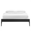 Modway June Queen MDF Wood and Rubberwood Platform Bed Frame in Black