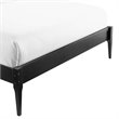 Modway June Queen MDF Wood and Rubberwood Platform Bed Frame in Black