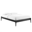 Modway June Queen MDF Wood and Rubberwood Platform Bed Frame in Black