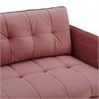 Modway Cameron Tufted Performance Velvet Sofa in Dusty Rose Pink