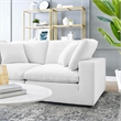Modway Commix Down Filled Overstuffed Performance Velvet Loveseat in White