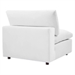 Modway Commix 3-Seater Down Filled Overstuffed Performance Velvet Sofa in White