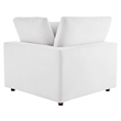 Modway Commix 3-Seater Down Filled Overstuffed Performance Velvet Sofa in White