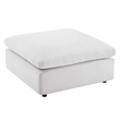 Modway Commix 5-Piece Performance Velvet Fabric Sectional Sofa in White
