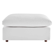 Modway Commix 5-Piece Performance Velvet Fabric Sectional Sofa in White