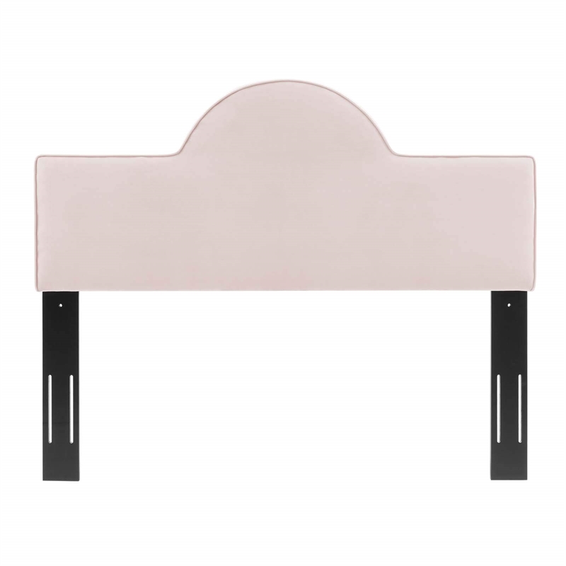 Modway Dawn King/California King Performance Velvet Headboard in Pink