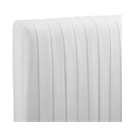 Modway Eloise Channel Tufted Performance Velvet Full/Queen Headboard in White