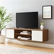 Modway Envision Plastic Wall-Mount TV Stand for TVs up to 65